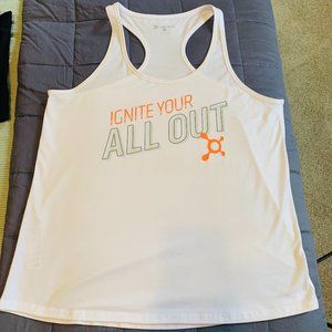 Orangetheory Fitness Women's White Ignite Your All Out Tank, Size L